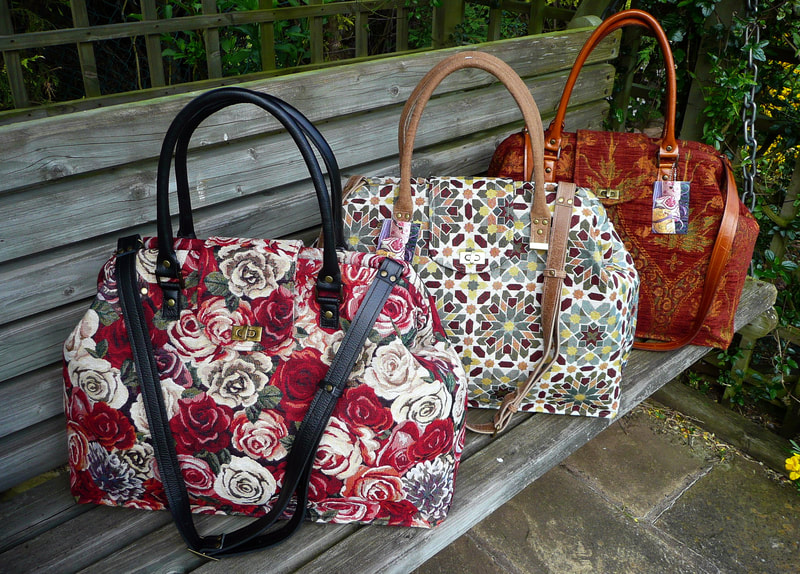 These bags can be made in upholstery fabric or wool tweed.